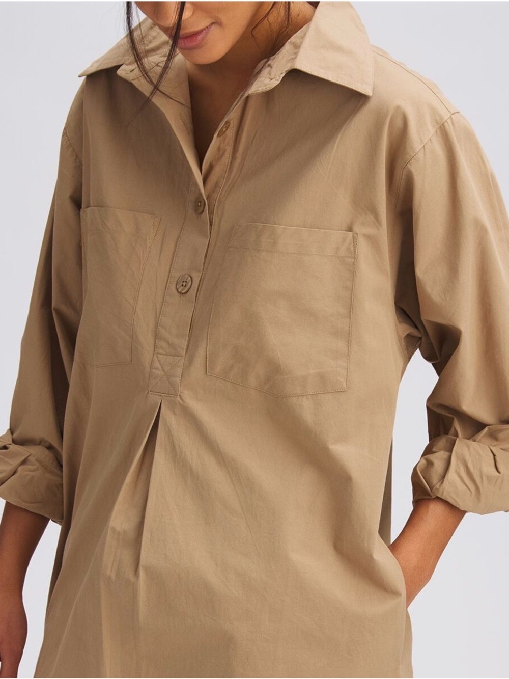 Basin & Range Cotton Poplin Shirt Dress - Picture 4 of 9